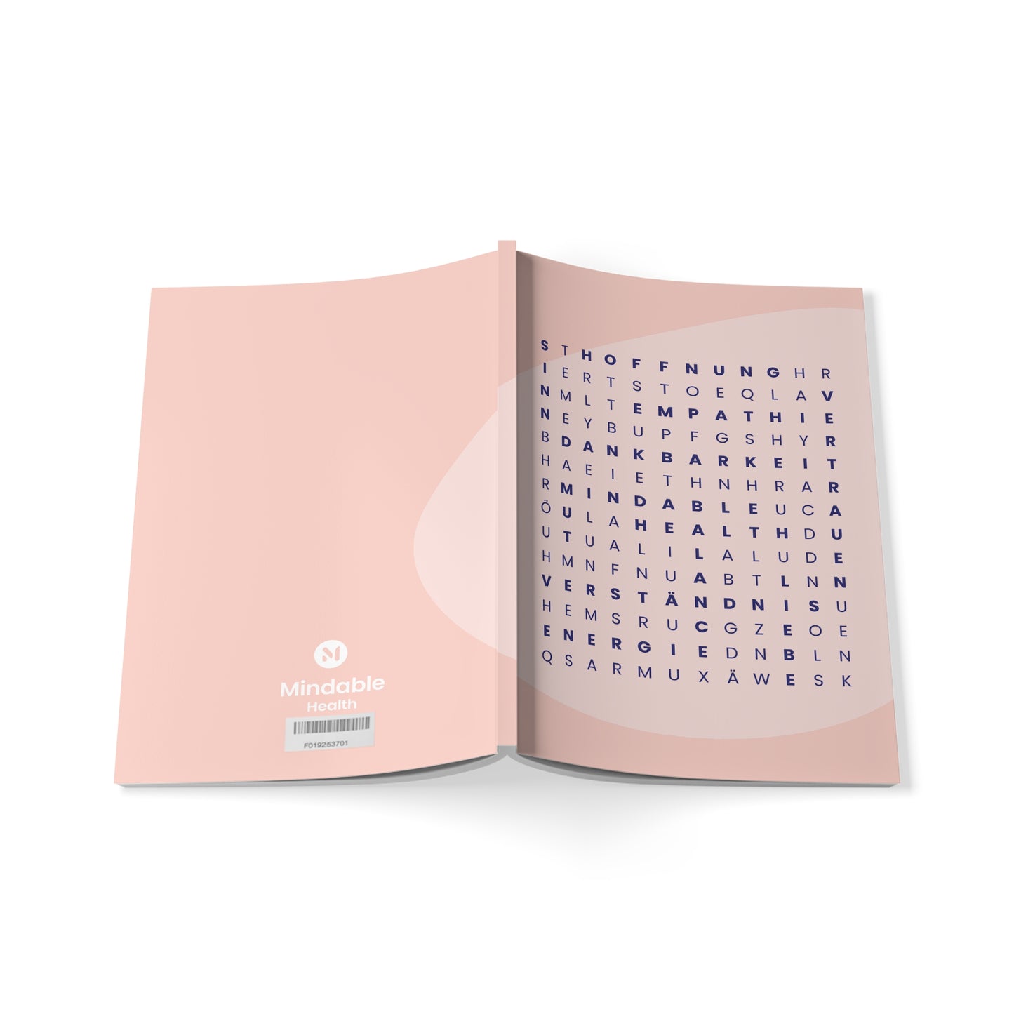 Mindable Notizbuch, A5 mit Softcover rosa